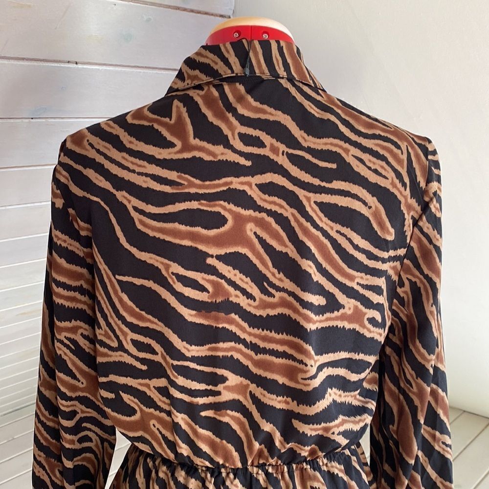 BB Dakota by Steve Madden Zebra Print Maxi Dress - Black and Brown - Picture 8 of 16